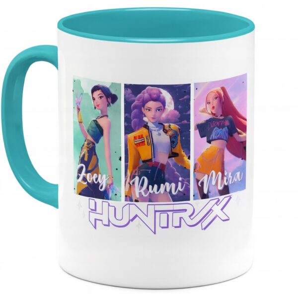 Kubek fanart muzyczny huntrix k-pop z autorską grafiką - wzór ASD-7245