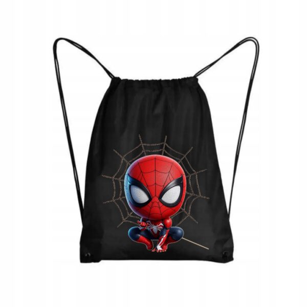 Worek super bohater spider z autorską grafiką czarny - wzór ASD-8843