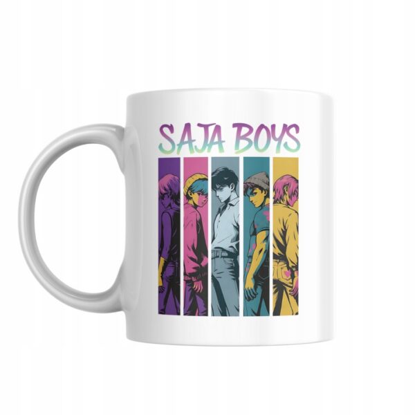Kubek fanart muzyczny Saja boys k-pop z autorską grafiką - wzór ASD-8323