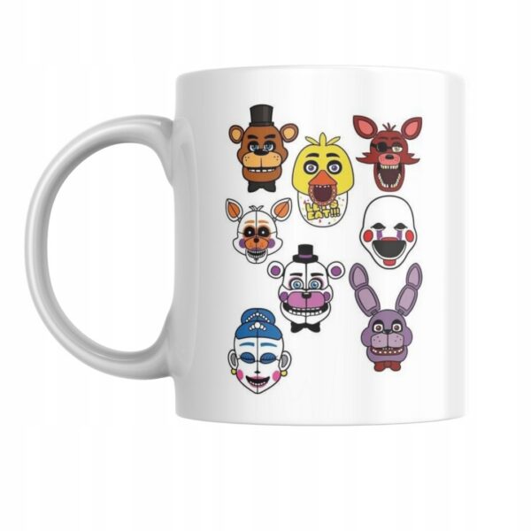 Kubek fanart gamingowy fnaf z autorską grafiką - wzór ASD-7671