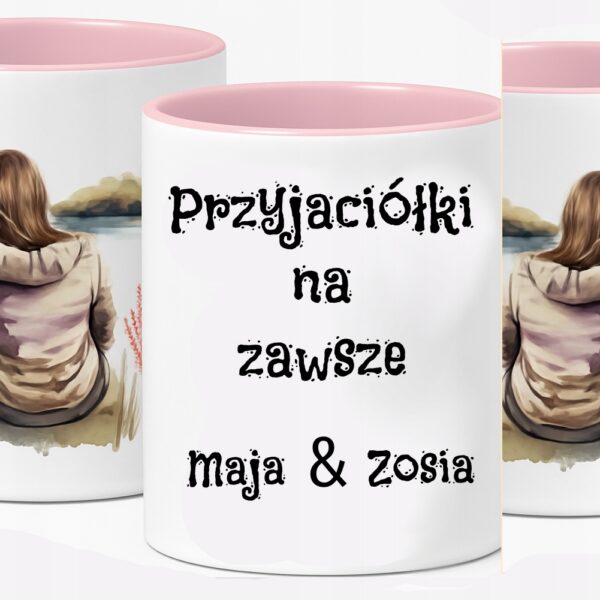 przyjaciółki siostry kubek 330 ml + personalizacja, imiona, imię na prezent