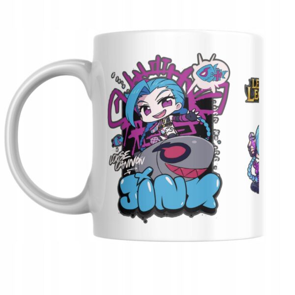 lol league of legends gra jinx chibi na prezent dla fana kubek 330 ml