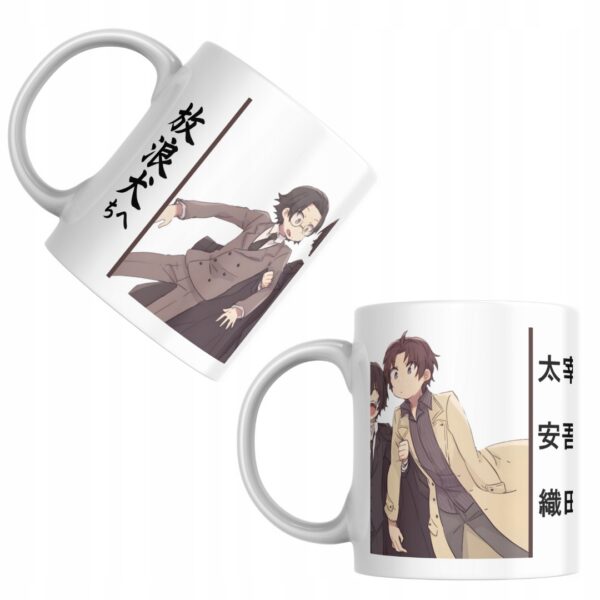 bungo stray dogs anime kubek odasaku, ango sakaguchi, dazai osamu 330 ml