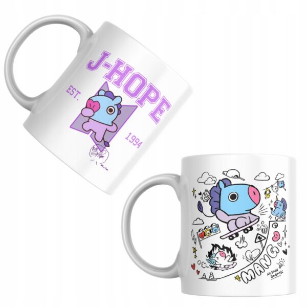 Kubek fanart muzyczny J-Hope k-pop z autorską grafiką - wzór ASD-7801