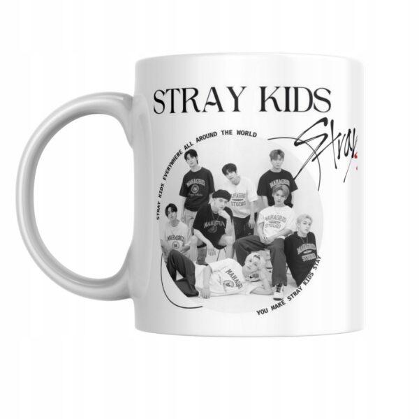 Kubek fanart muzyczny k-pop stray z autorską grafiką - wzór ASD-6121