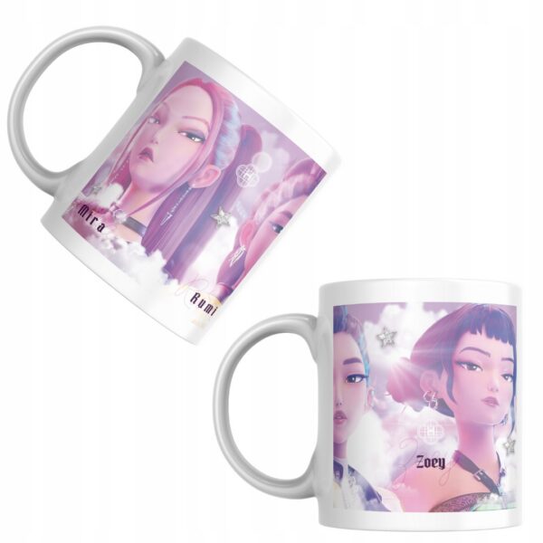 Kubek fanart muzyczny k-pop rumi mira zoey z autorską grafiką - wzór ASD-2994
