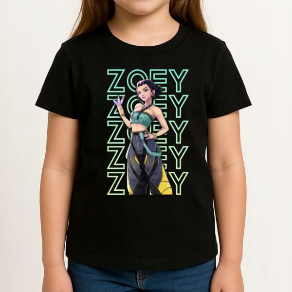 Koszulka zoey fanart muzyczny k-pop z autorską grafiką czarny premium - wzór ASD-22293