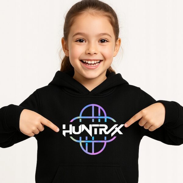 Bluza z kapturem fanart muzyczny k-pop hunters z autorską grafiką czarny - wzór ASD-17411
