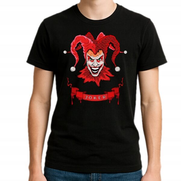 joker karciany gra karty t-shirt męski premium