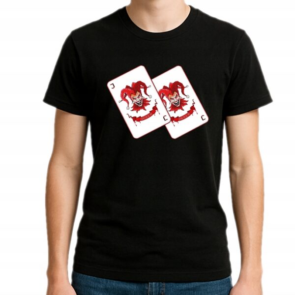 joker karciany gra karty t-shirt męski premium