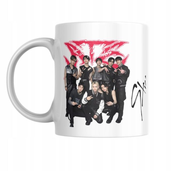 Kubek fanart muzyczny k-pop stray z autorską grafiką - wzór ASD-5975