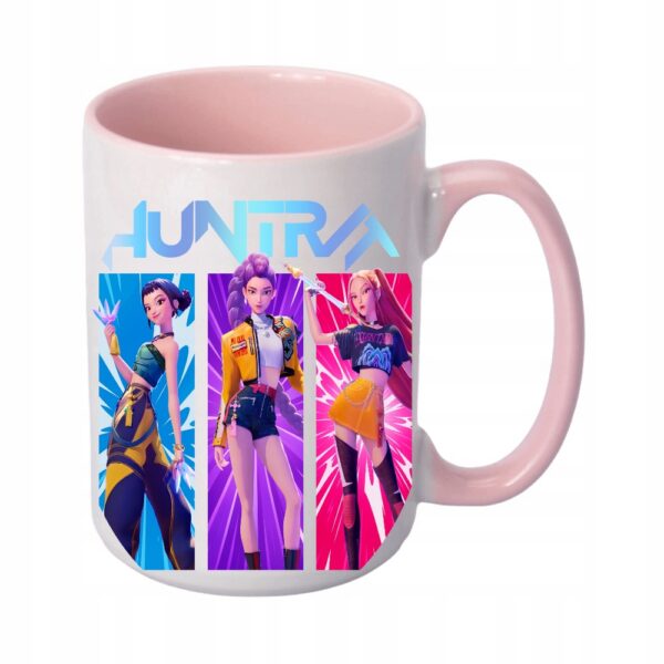 Kubek fanart muzyczny k-pop Huntrix z autorską grafiką - wzór ASD-8238