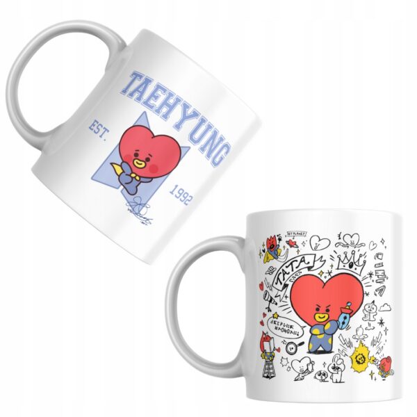 Kubek fanart muzyczny TaehYung k-pop z autorską grafiką - wzór ASD-7754
