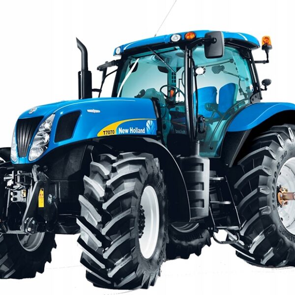 traktor new holland niebieski poduszka przytulanka tył plusz minky