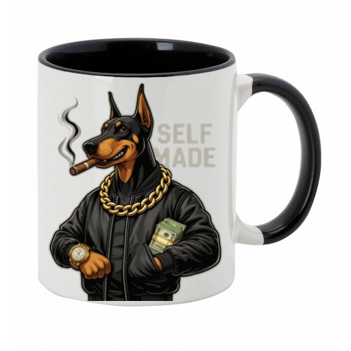 boss dorobiłem się self-made kubek czarne wnętrze 330 ml
