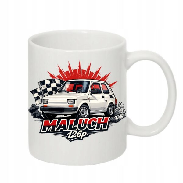 maluch mały fiat 126p kubek dla pasjonatów 330 ml