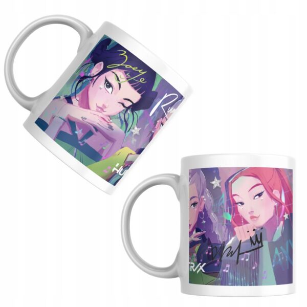 Kubek fanart rumi mira zoey muzyczny k-pop z autorską grafiką - wzór ASD-3200