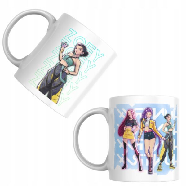 Kubek fanart muzyczny Zoey k-pop z autorską grafiką - wzór ASD-8408