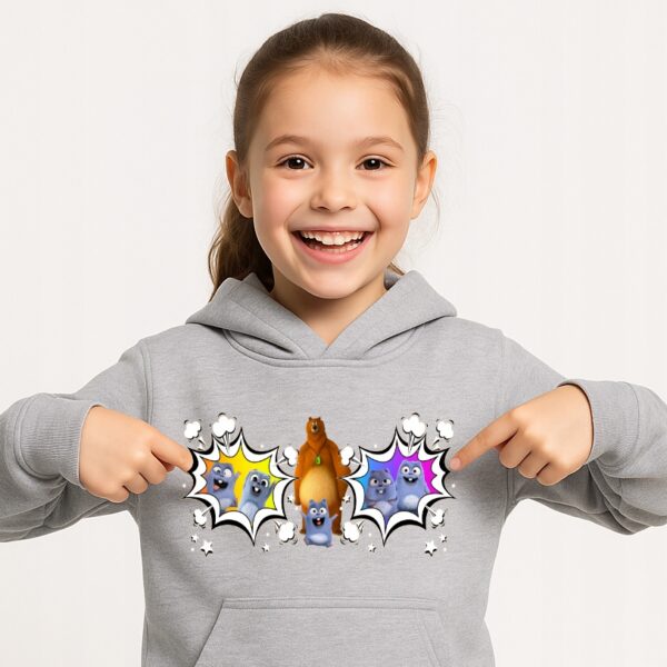 Bluza z kapturem fanart kreskówkowy z autorską grafiką - wzór ASD-17101