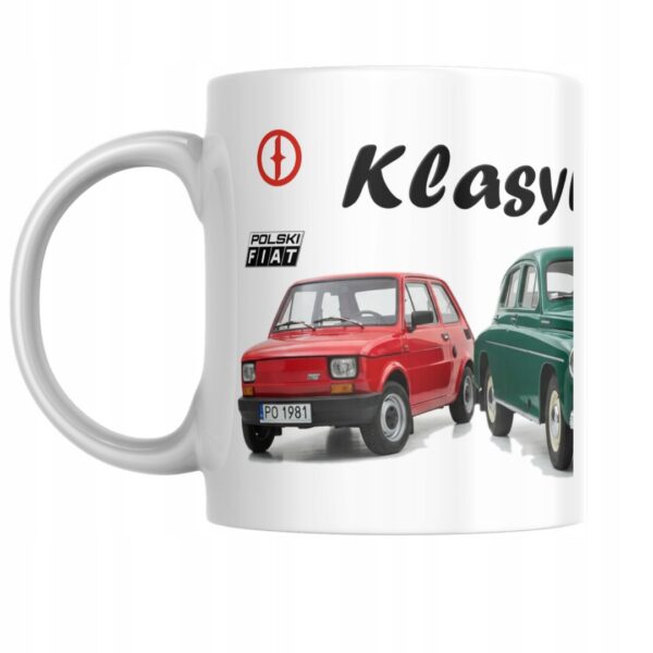 polskie klasyki motoryzacji na prezent dla entuzjasty kubek 330 ml