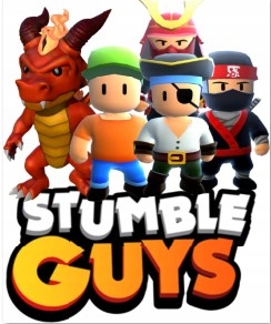 stumble guys poduszka kształtka tył plusz minky