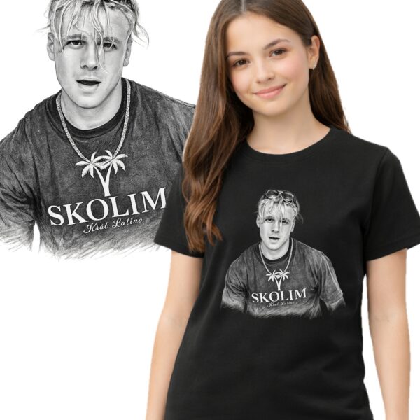 Koszulka fanart muzyczny pop król z autorską grafiką czarny premium - wzór ASD-24433