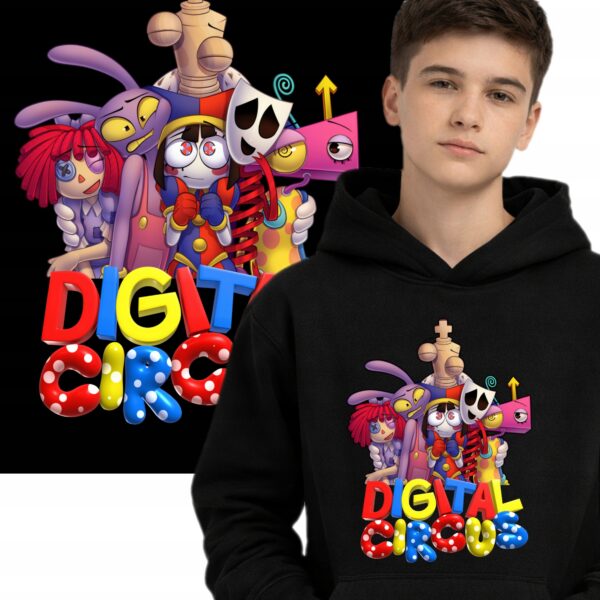 fanart filmowy serial circus cyfrowy bluza ciepła czarny