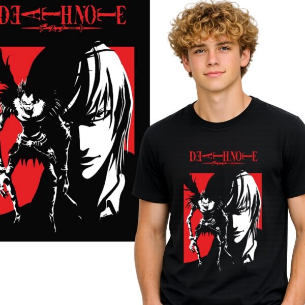 koszulka fanart filmowy serial anime Death Note t-shirt premium