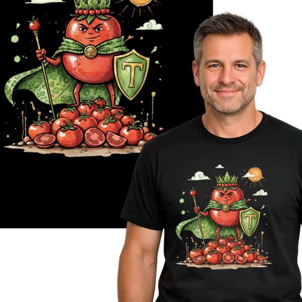 ŚMIESZNA KOSZULKA DLA OGRODNIKA KRÓL POMODORÓW T-SHIRT - L