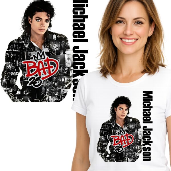 MICHAEL JACKSON KRÓL POP LEGENDA KOSZULKA T-SHIRT PREMIUM BIAŁY