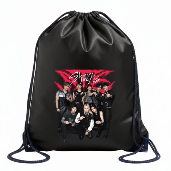 STRAY KIDS K-POP SUPER WOREK CZARNY MIEJSKI, SZKOLNY NA BUTY 03