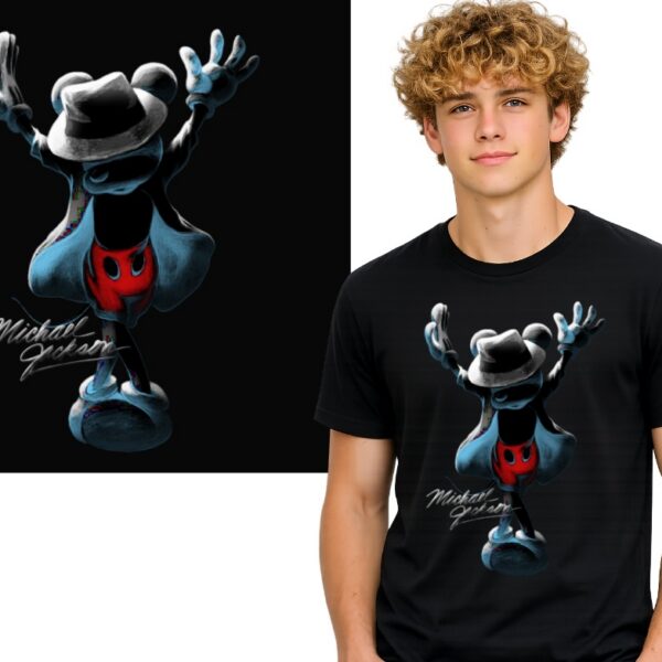 MICHAEL JACKSON MIKI KRÓL POP LEGENDA KOSZULKA T-SHIRT CZARNY PREMIUM