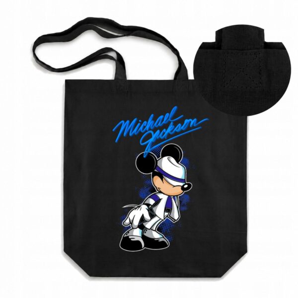 TORBA S MICHAEL JACKSON MICKEY KRÓL POP LEGENDA BAWEŁNIANA GRUBA
