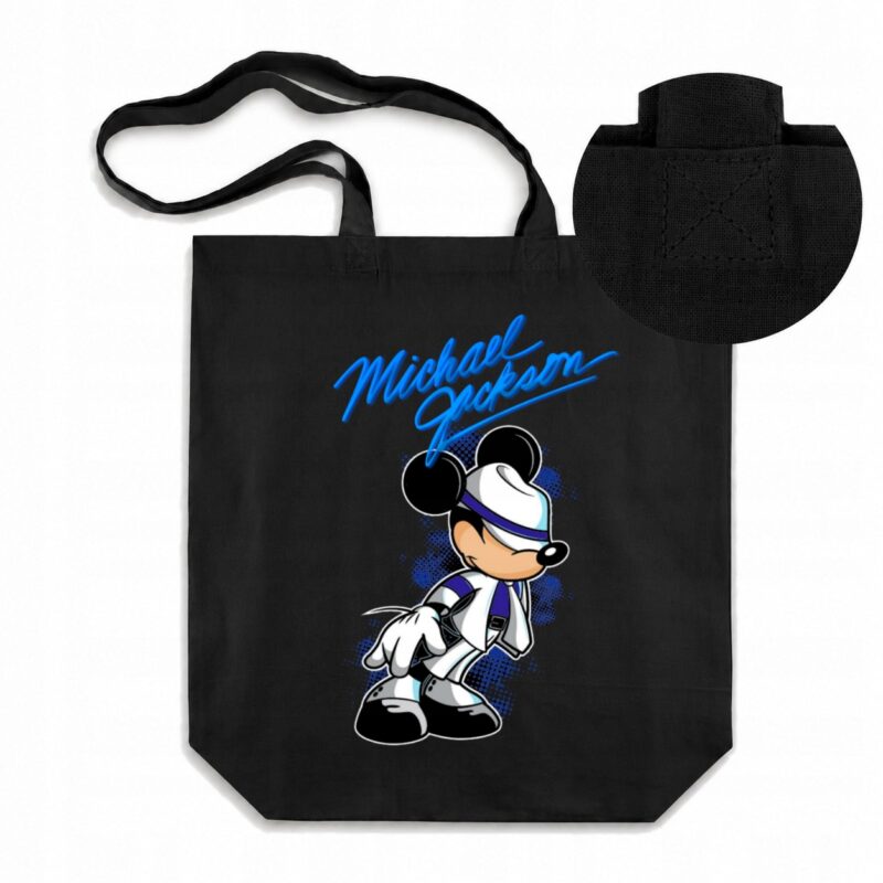 TORBA S MICHAEL JACKSON MICKEY KRÓL POP LEGENDA BAWEŁNIANA GRUBA