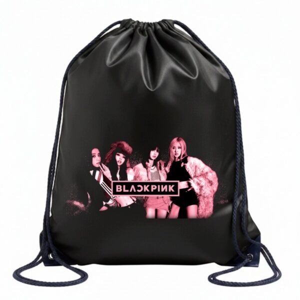 BLACK PINK K-POP SUPER WOREK CZARNY MIEJSKI, SZKOLNY NA BUTY 01