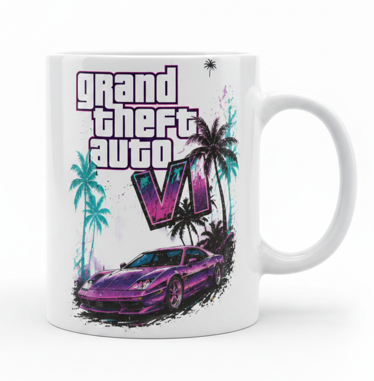 GTA Grand Theft Auto 6 gamingowy PREZENT DLA FANA KUBEK 330 ml