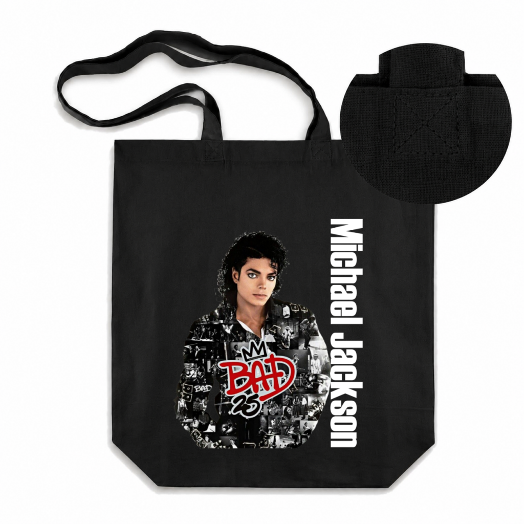 TORBA MICHAEL JACKSON MICKEY KRÓL POP LEGENDA BAWEŁNIANA GRUBA