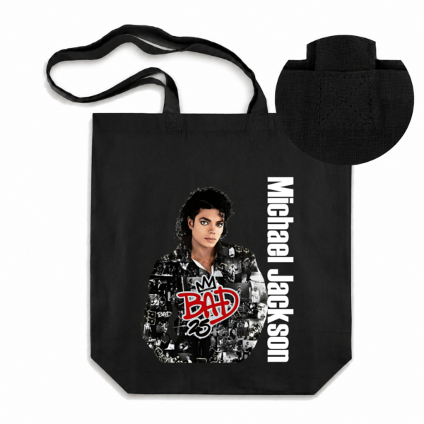 TORBA MICHAEL JACKSON MICKEY KRÓL POP LEGENDA BAWEŁNIANA GRUBA