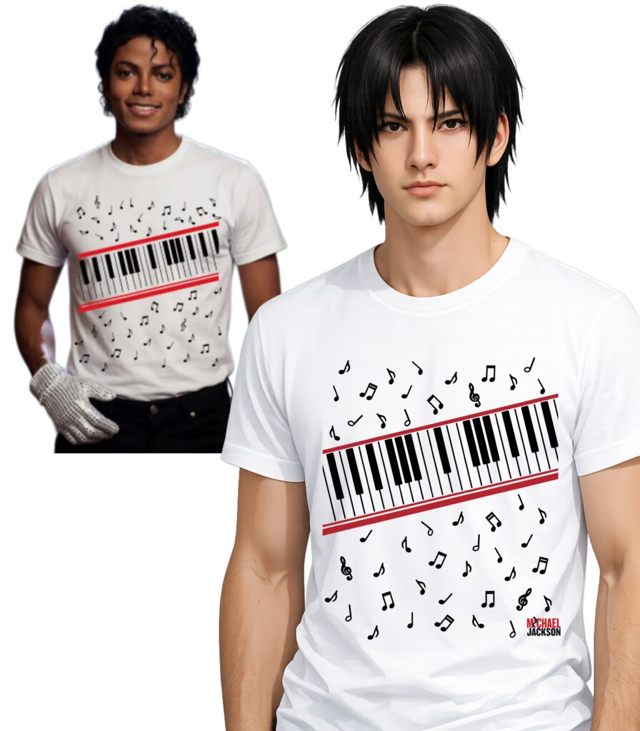 KOSZULKA MICHAEL JACKSON BEAT IT FORTEPIAN NUTY T-SHIRT