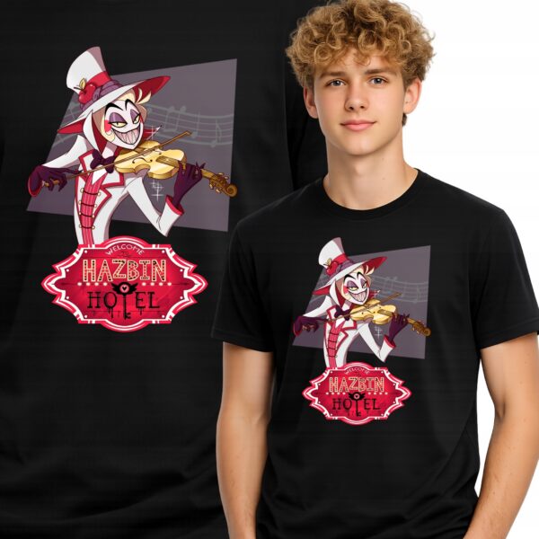 HAZBIN HOTEL FILM KOSZULKA T-SHIRT CZARNY PREMIUM