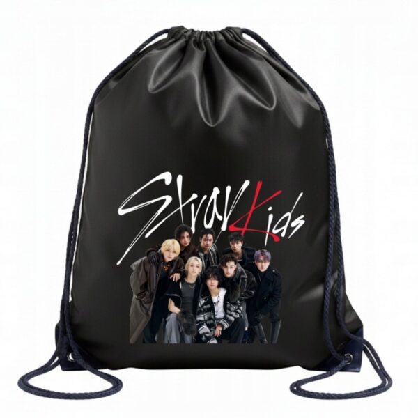 STRAY KIDS K-POP SUPER WOREK CZARNY MIEJSKI, SZKOLNY NA BUTY 02