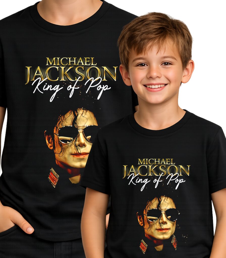 MICHAEL JACKSON KRÓL POP LEGENDA KOSZULKA T-SHIRT CZARNY PREMIUM