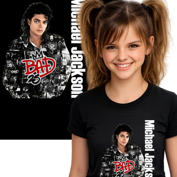 MICHAEL JACKSON KRÓL POP LEGENDA KOSZULKA T-SHIRT CZARNY PREMIUM