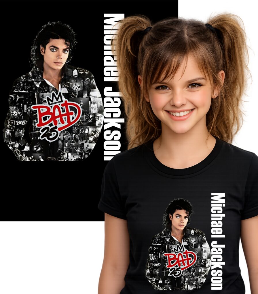 MICHAEL JACKSON KRÓL POP LEGENDA KOSZULKA T-SHIRT CZARNY PREMIUM