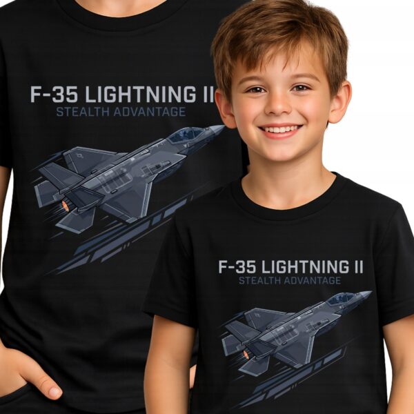 KOSZULKA F-35 Myśliwiec Samolot Wojskowy Fighting Falcon T-SHIRT