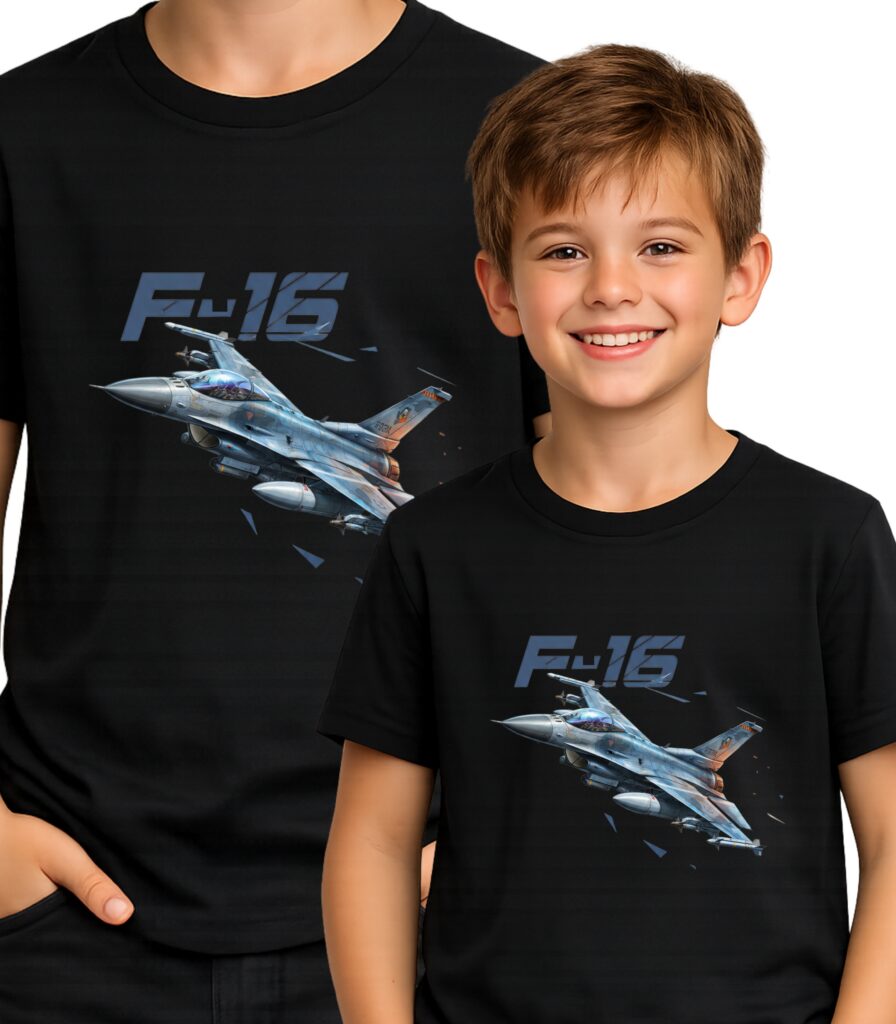 KOSZULKA F-16 Myśliwiec Samolot Wojskowy Fighting Falcon T-SHIRT