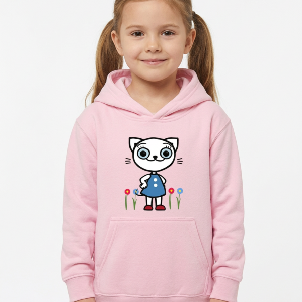 Bluza z kapturem różowa KICIA KOCIA
