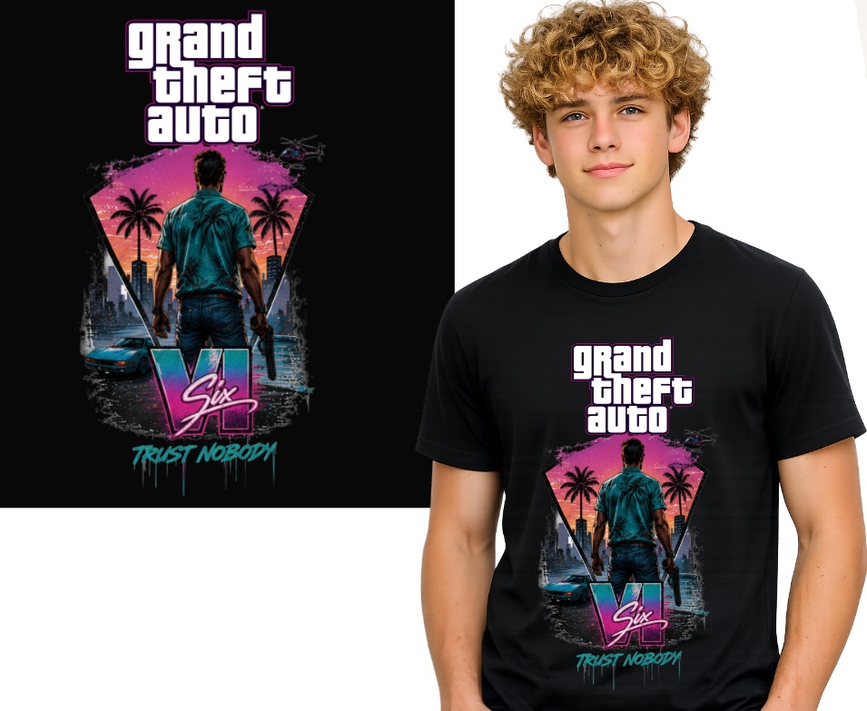 GTA Grand Theft Auto 6 KOSZULKA T-SHIRT PREMIUM 02