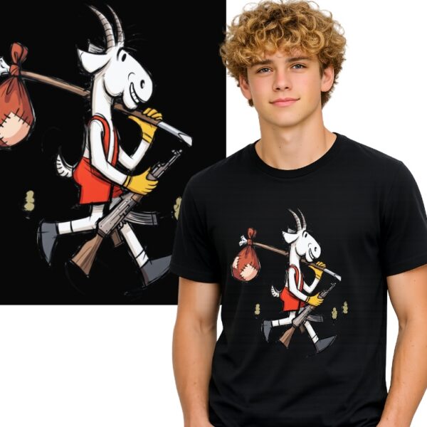 KOZIOŁEK MATOŁEK ŚMIESZNA POLSKIE KULTOWE BAJKI KOSZULKA T-SHIRT CZARNY PREMIUM