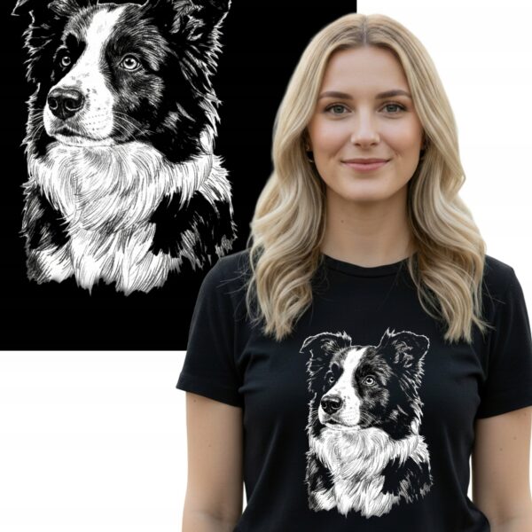 COLLIE PIES PIESEK Border collie KOSZULKA T-SHIRT NADRUK
